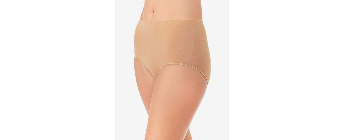 Vanity Fair Seamless Smoothing Comfort Brief Underwear 13264 Also Available In Extended Sizes Soft Toffee- Nude 02