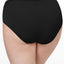 Vanity Fair Wo Illuminationplus High-cut Satin-trim Brief Underwear 13810 Midnight Black