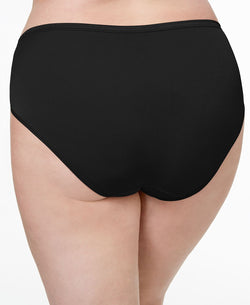 Vanity Fair Wo Illuminationplus High-cut Satin-trim Brief Underwear 13810 Midnight Black thumbnail 2