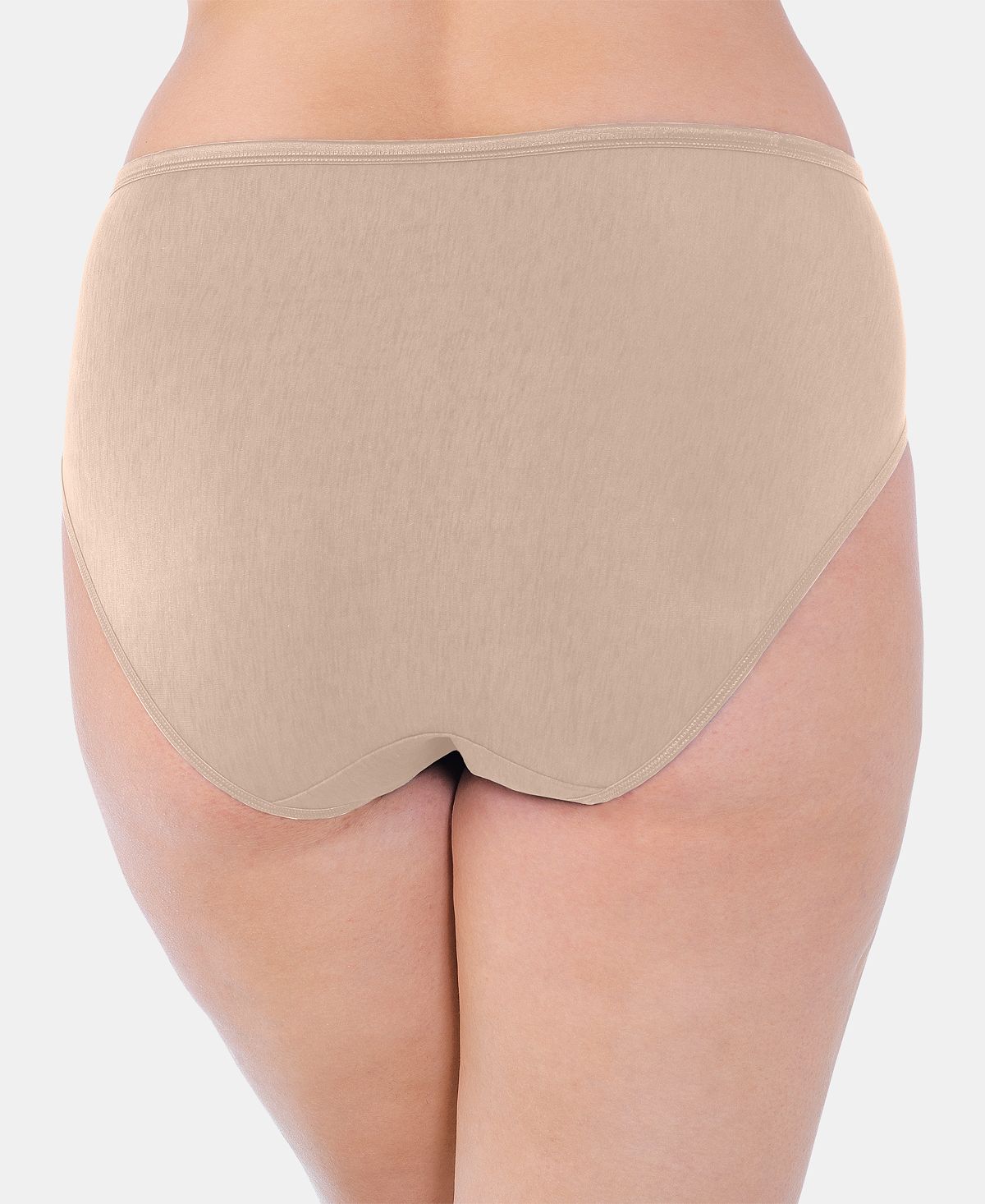 Vanity Fair Wo Illuminationplus High-cut Satin-trim Brief Underwear 13810 Rose Beige