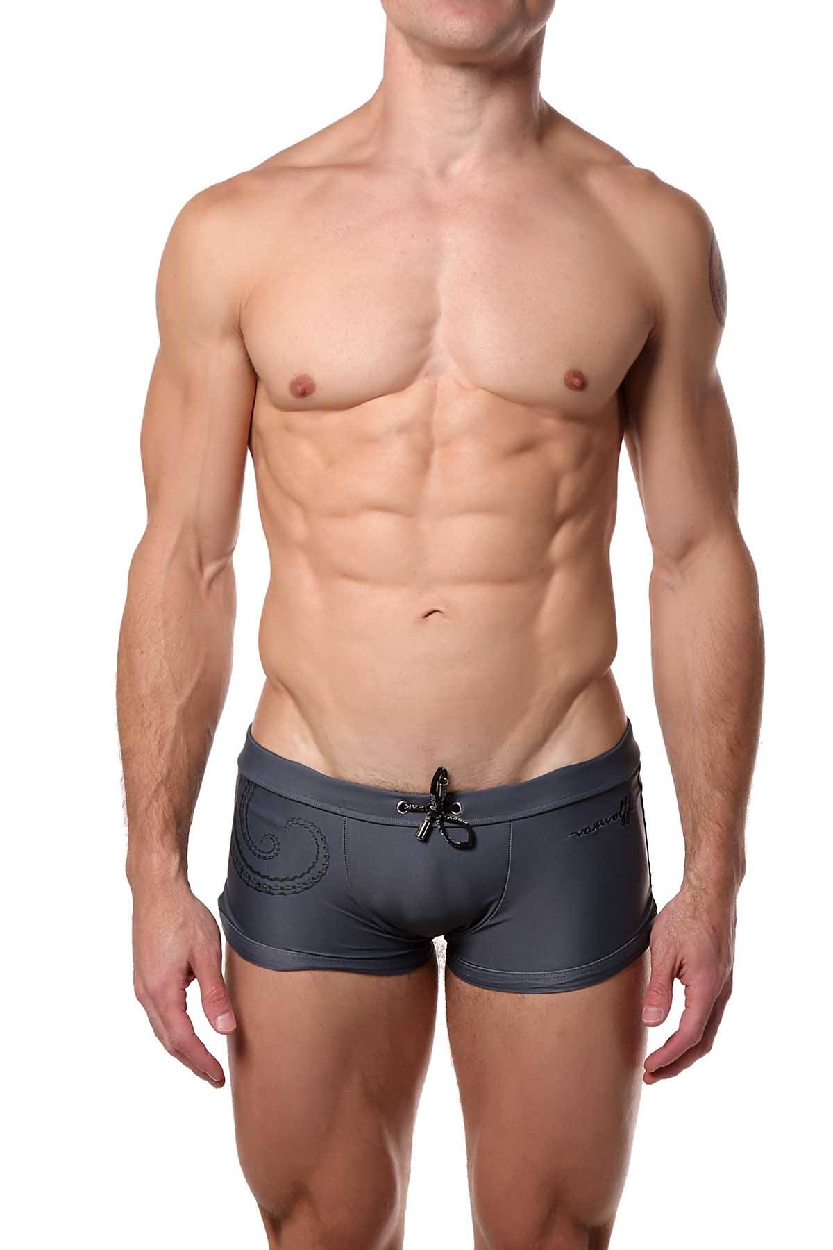 Vanwolff Charcoal Octo Prey Swim Trunk
