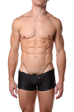 Vanwolff Purple/Black Seahorse Prey Swim Trunk thumbnail 2