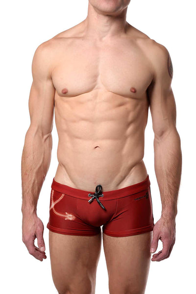 Vanwolff Red Snake Prey Swim Trunk