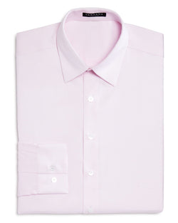 Vardama Lafayette Solid Stain Resistant Regular Fit Dress Shirt Pink thumbnail 1