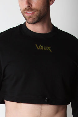 Vaux Black Cotton Candy Cropped Sweater thumbnail 2