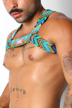 Vaux Blue Zig Zag Vx4 Harness thumbnail 1