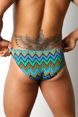 Vaux Blue Zig Zag Vx4 Low Rise Brief thumbnail 2