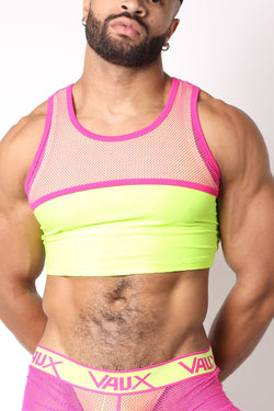 Vaux Fuchsia Supernova Crop Tank Top thumbnail 1