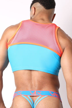 Vaux Orange Supernova Crop Tank Top thumbnail 3