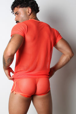 Vaux Orange VX1 Mesh Tee thumbnail 3