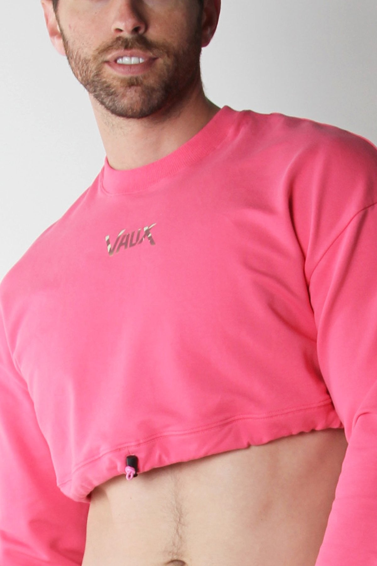 Vaux Pink Cotton Candy Cropped Sweater