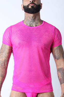 Vaux Pink VX1 Mesh Tee thumbnail 3