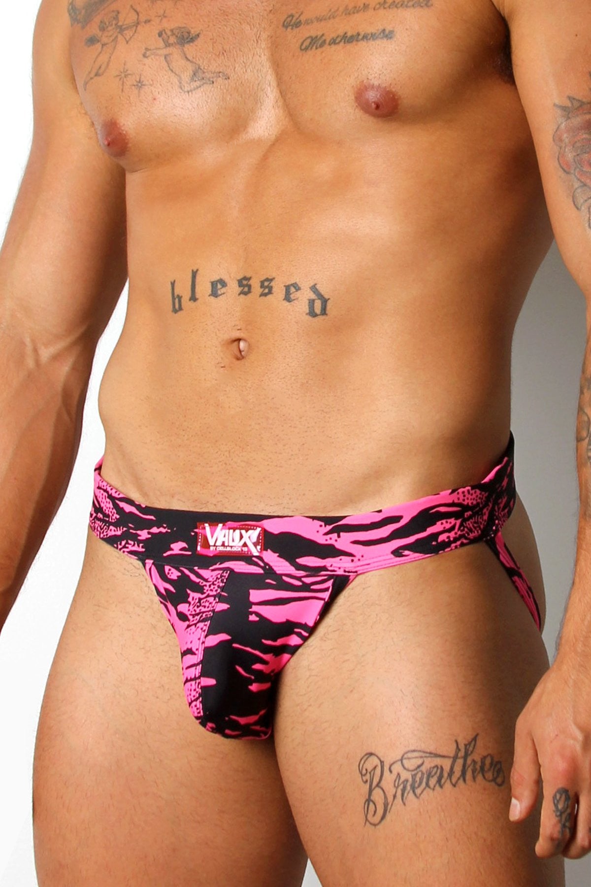 Vaux Pink Zebra Vx4 Jockstrap