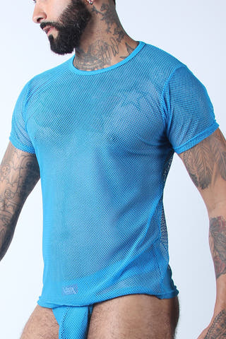 Vaux Turquoise VX1 Mesh Tee
