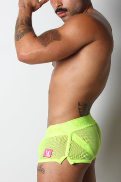 Vaux Yellow VX1 Mesh Jock Short thumbnail 2