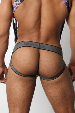 Vaux black Floral VX2 Zipper Jockstrap thumbnail 2