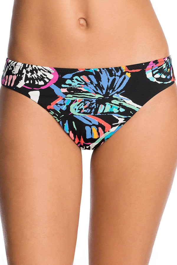 Vera Bradley Black/Multi Summer Printed Reversible Hipster Bikini Bottom