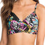 Vera Bradley Black/Multi Summer Reversible Wrap Bikini Top