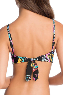 Vera Bradley Black/Multi Summer Reversible Wrap Bikini Top thumbnail 3