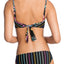 Vera Bradley Black/Multi Summer Reversible Wrap Bikini Top