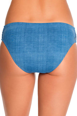 Vera Bradley Blue Chambray & Chardonnay Embroidered Bikini Bottom thumbnail 3