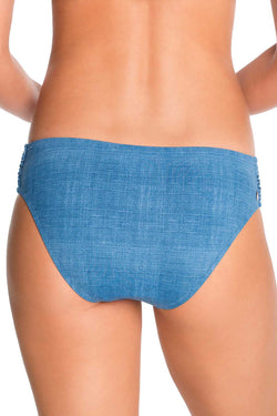 Vera Bradley Blue Chambray & Chardonnay Embroidered Bikini Bottom thumbnail 4