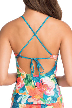 Vera Bradley Multicolor Abby Cross Back Tankini Top thumbnail 2