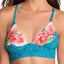 Vera Bradley Multicolor Floral Superbloom Crossback Triangle Bikini Top