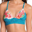 Vera Bradley Multicolor Floral Superbloom Crossback Triangle Bikini Top