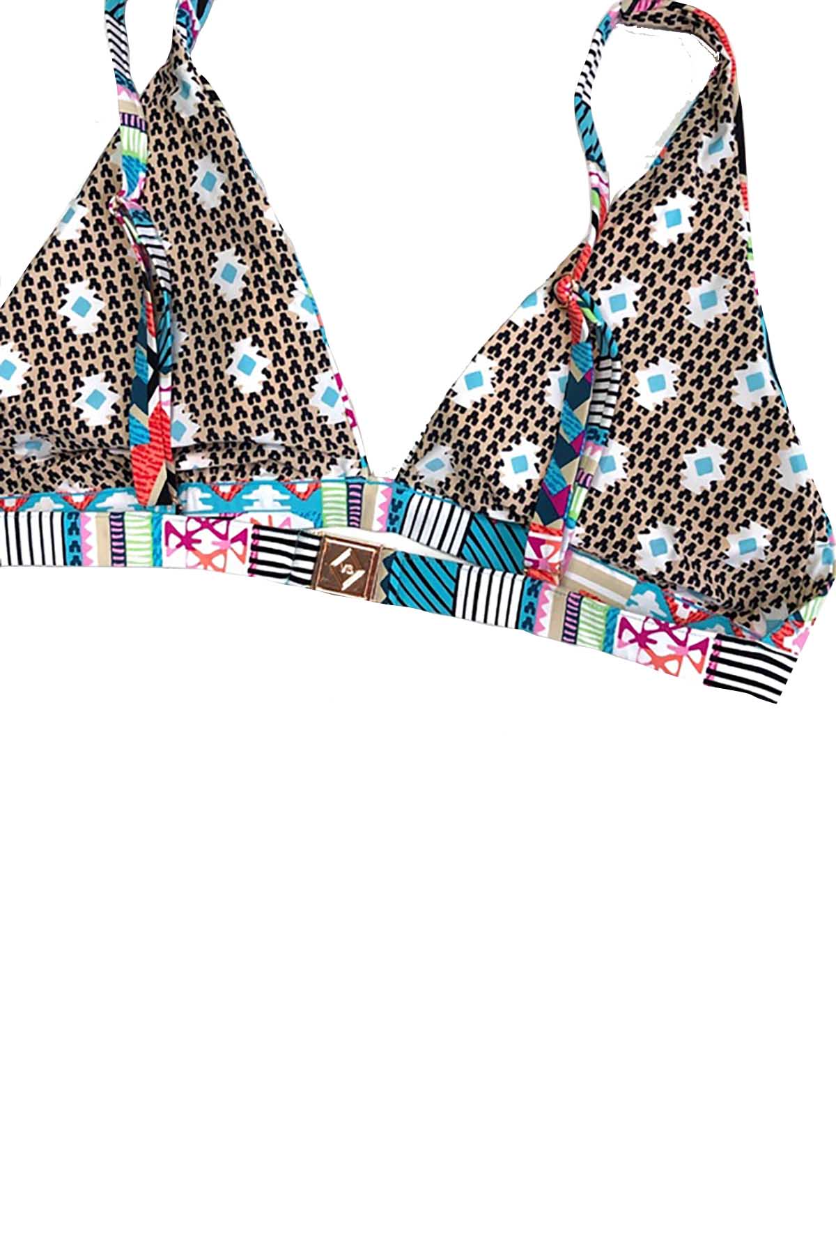 Vera Bradley Multicolor Geometric Desert Bikini Top