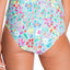 Vera Bradley Turquoise Superbloom Shirred-Side Bikini Bottom