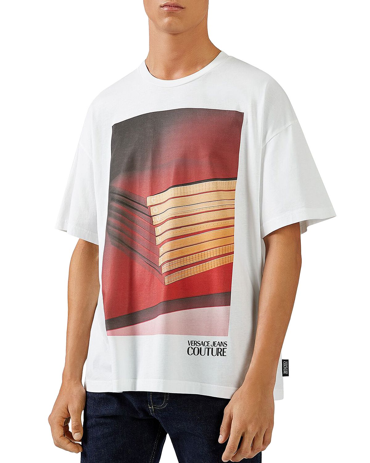 Versace Jeans Couture Graphic Logo Tee White