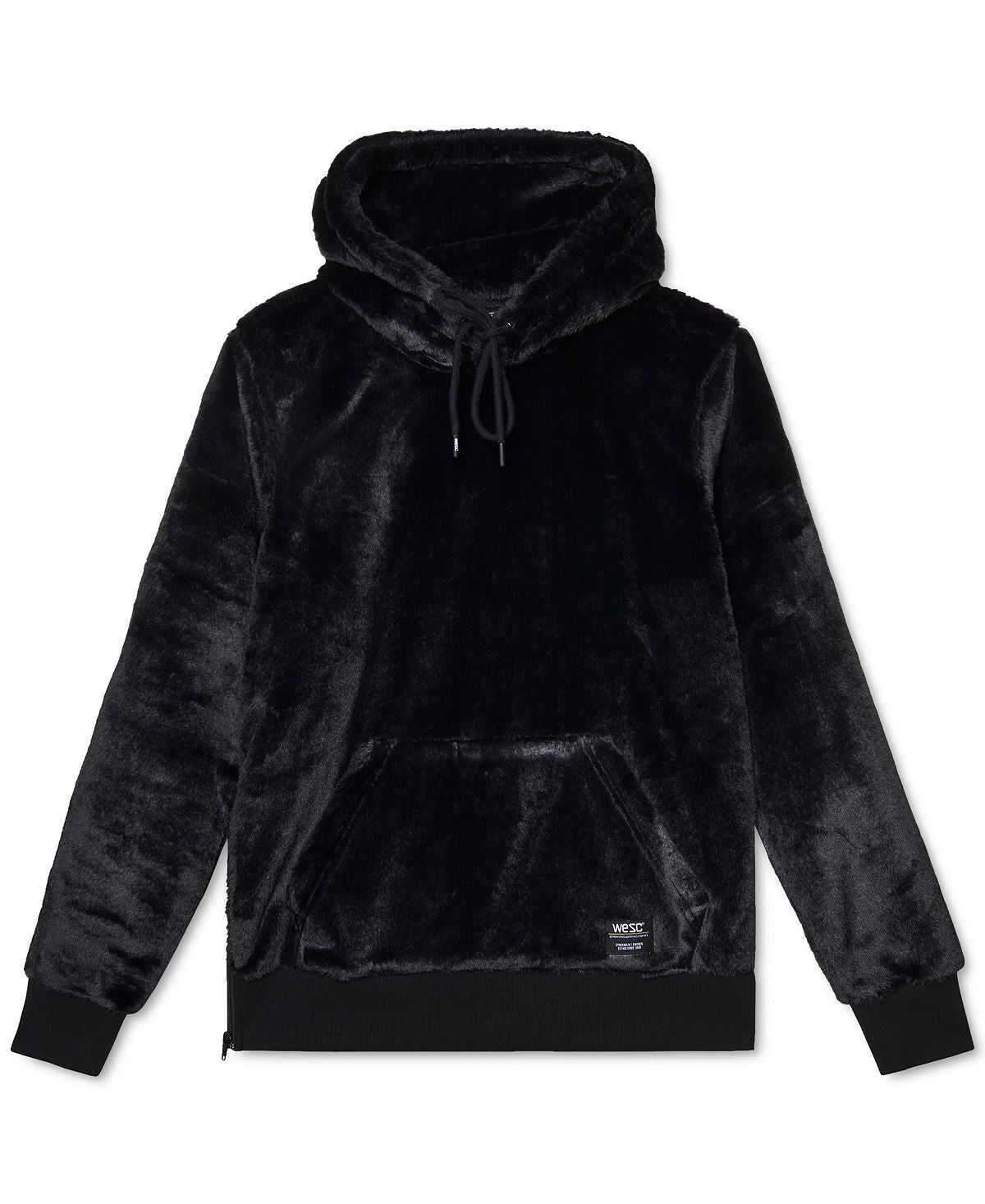 Versace Wesc Mike Faux-fur Pullover Hoodie Black
