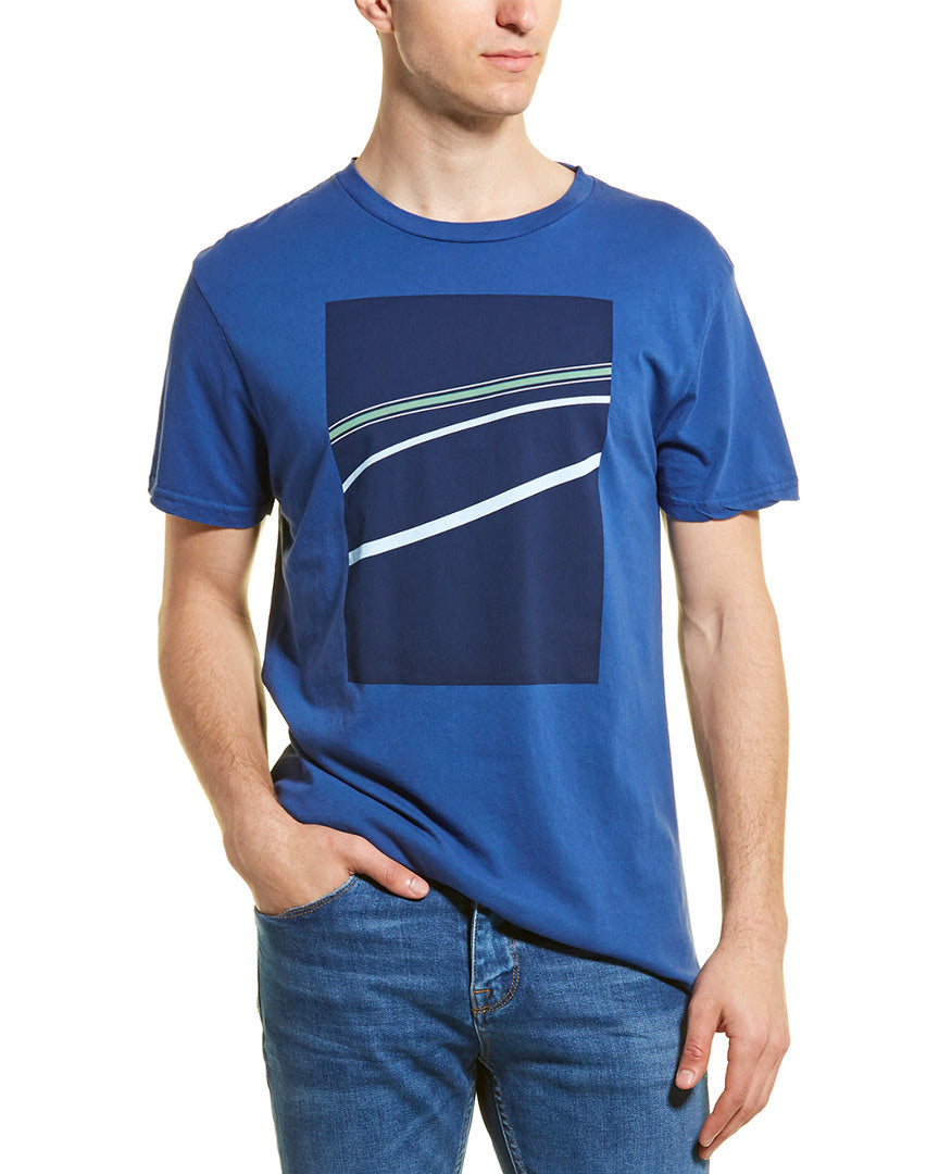 Vestige Mens Graphic Short Sleeves T-Shirt blue