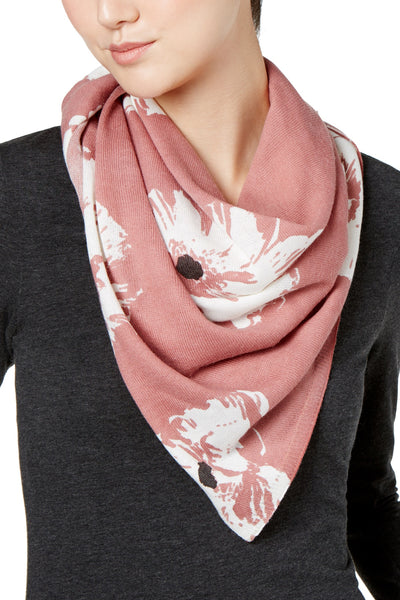 Vince Camuto Blush Floral Bandana Scarf