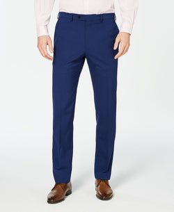 Vince Camuto Slim-fit Stretch Wrinkle-resistant Suit Pants Blue Check thumbnail 1