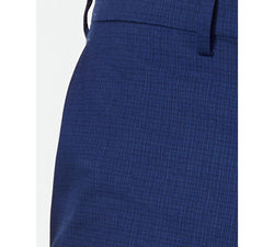 Vince Camuto Slim-fit Stretch Wrinkle-resistant Suit Pants Blue Check thumbnail 2