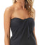 Vince Camuto Strapless Draped Tankini Top Black