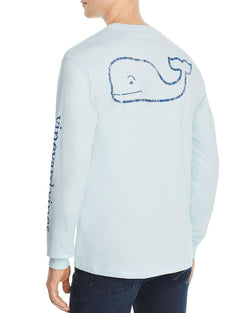Vineyard Vines Whale Graphic Long Sleeve Pocket Tee Misty Blue thumbnail 2