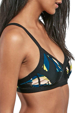 Volcom Black 'Lost Marbles' V-Neck Bikini Top thumbnail 3