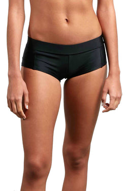 Volcom Black Solid Cheeky Bikini Boyshort thumbnail 2