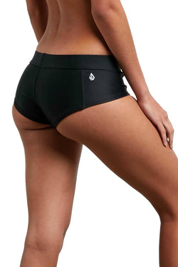 Volcom Black Solid Cheeky Bikini Boyshort thumbnail 1