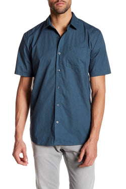 Volcom Blue-Air Everett Solid Short-Sleeve Shirt thumbnail 2