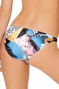 Volcom Collage Dropout Printed Strappy Hipster Bikini Bottom thumbnail 4