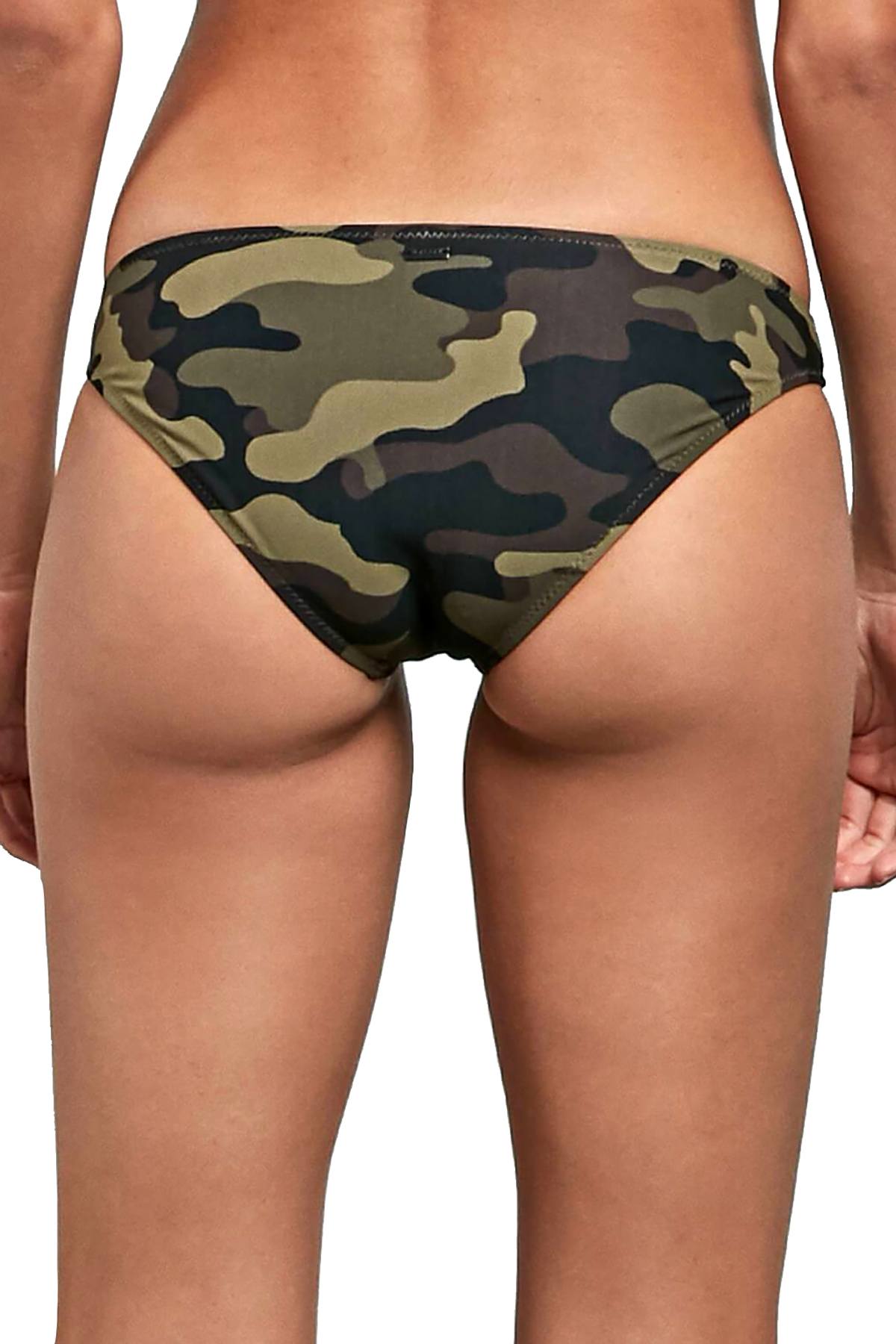 Volcom Dark Camo Can't Sea Me Full Hipster Bikini Bottom