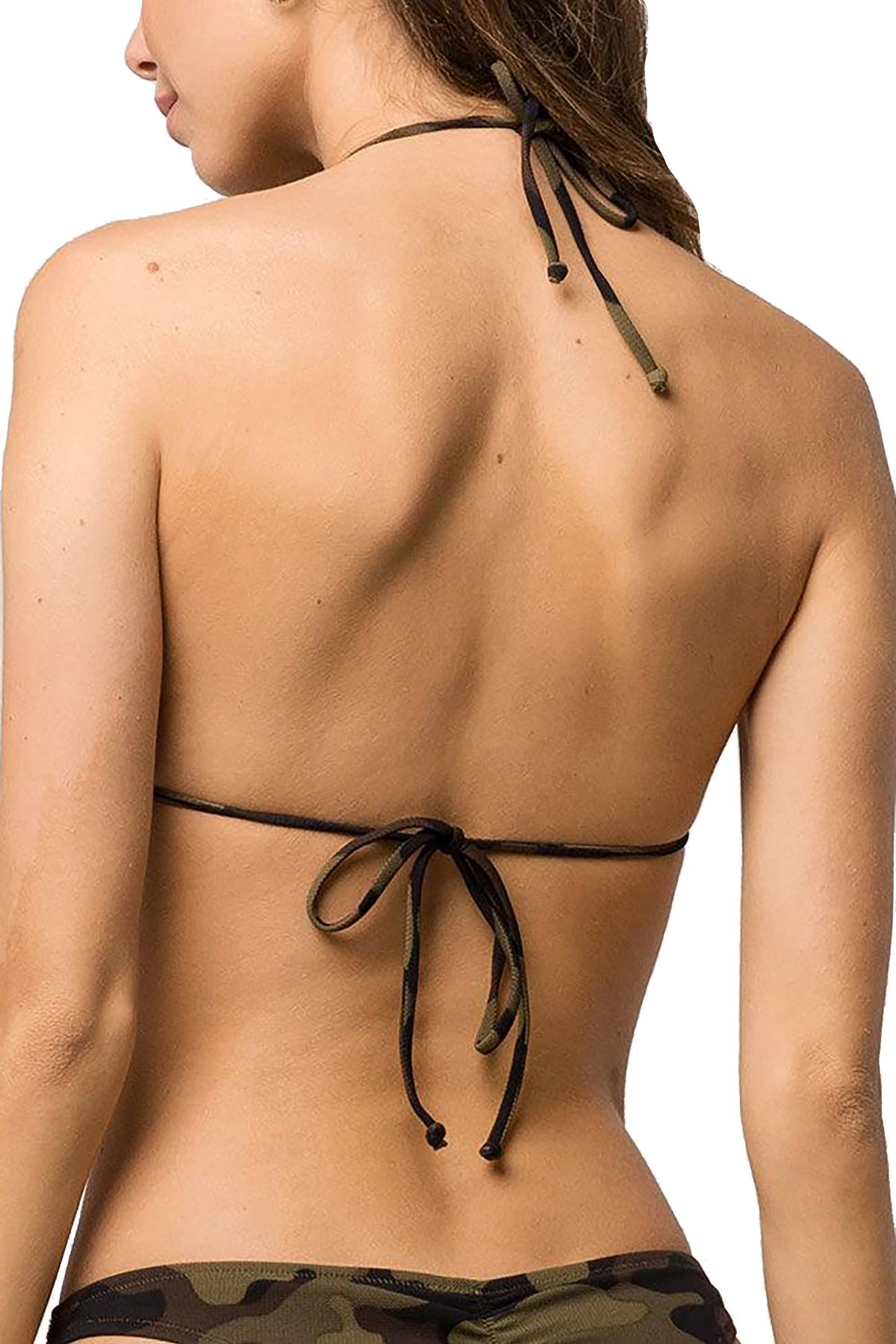 Volcom Dark Camo Can't Sea Me Triangle Bikini Top