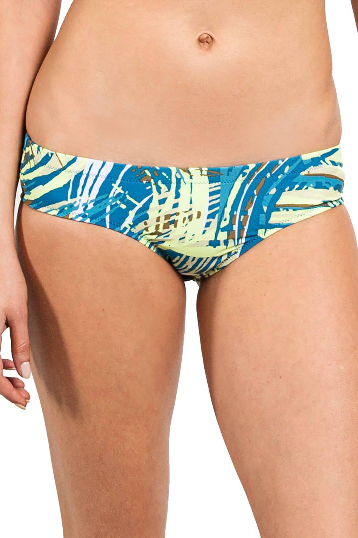 Volcom Lend A Palm Cheeky Bikini Bottom in Ocean