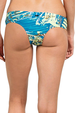 Volcom Lend A Palm Cheeky Bikini Bottom in Ocean thumbnail 1