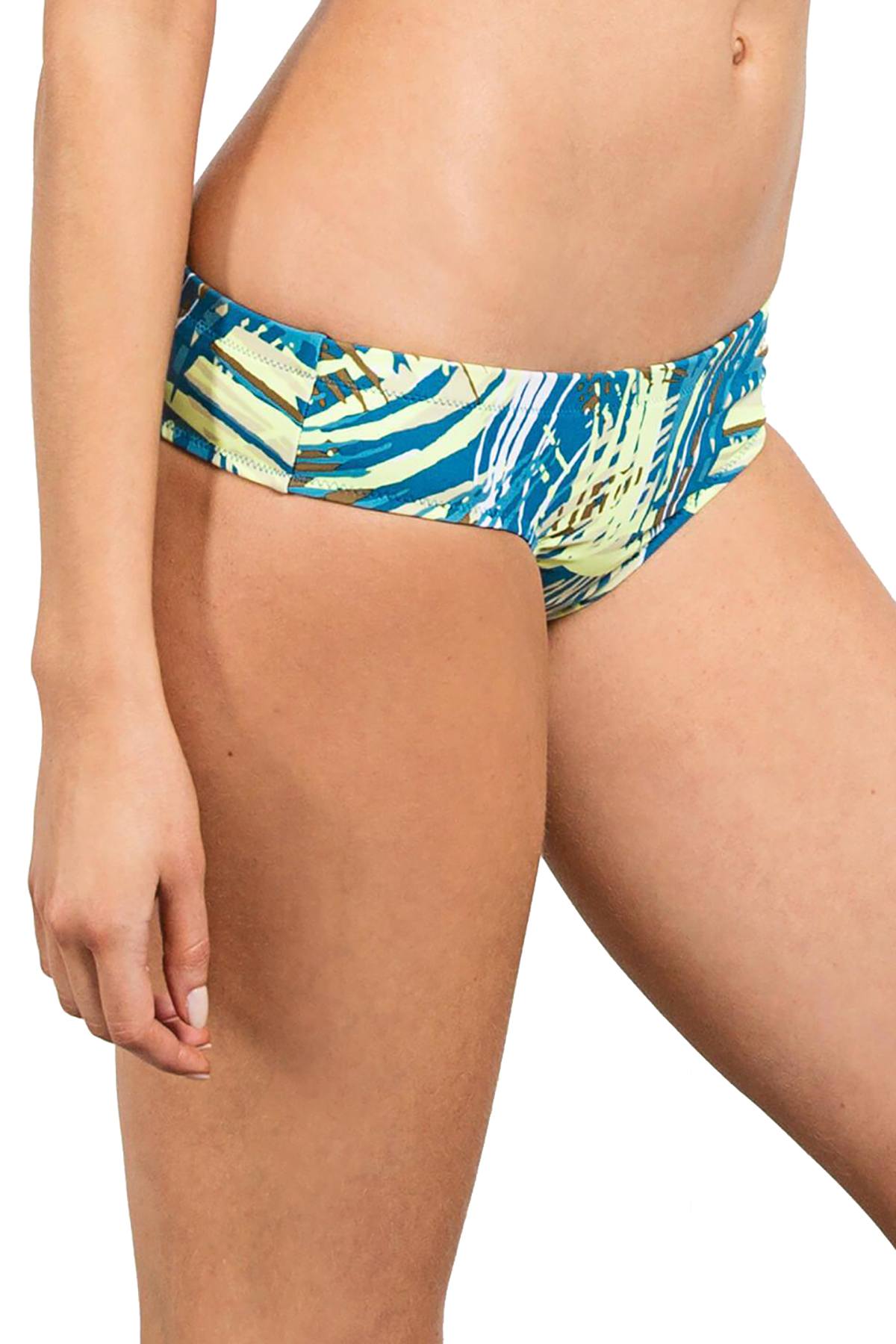 Volcom Lend A Palm Cheeky Bikini Bottom in Ocean
