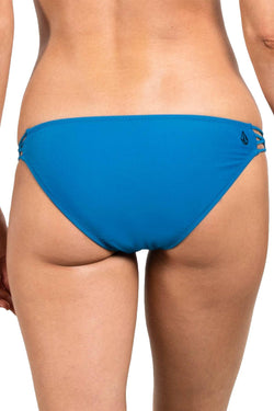 Volcom Ocean Blue Simply Solid Macrame Bikini Bottom thumbnail 3